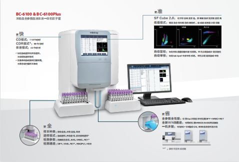 迈瑞 BC-6100  BC-6100Plus  末梢血全参数血液体液一体双子星